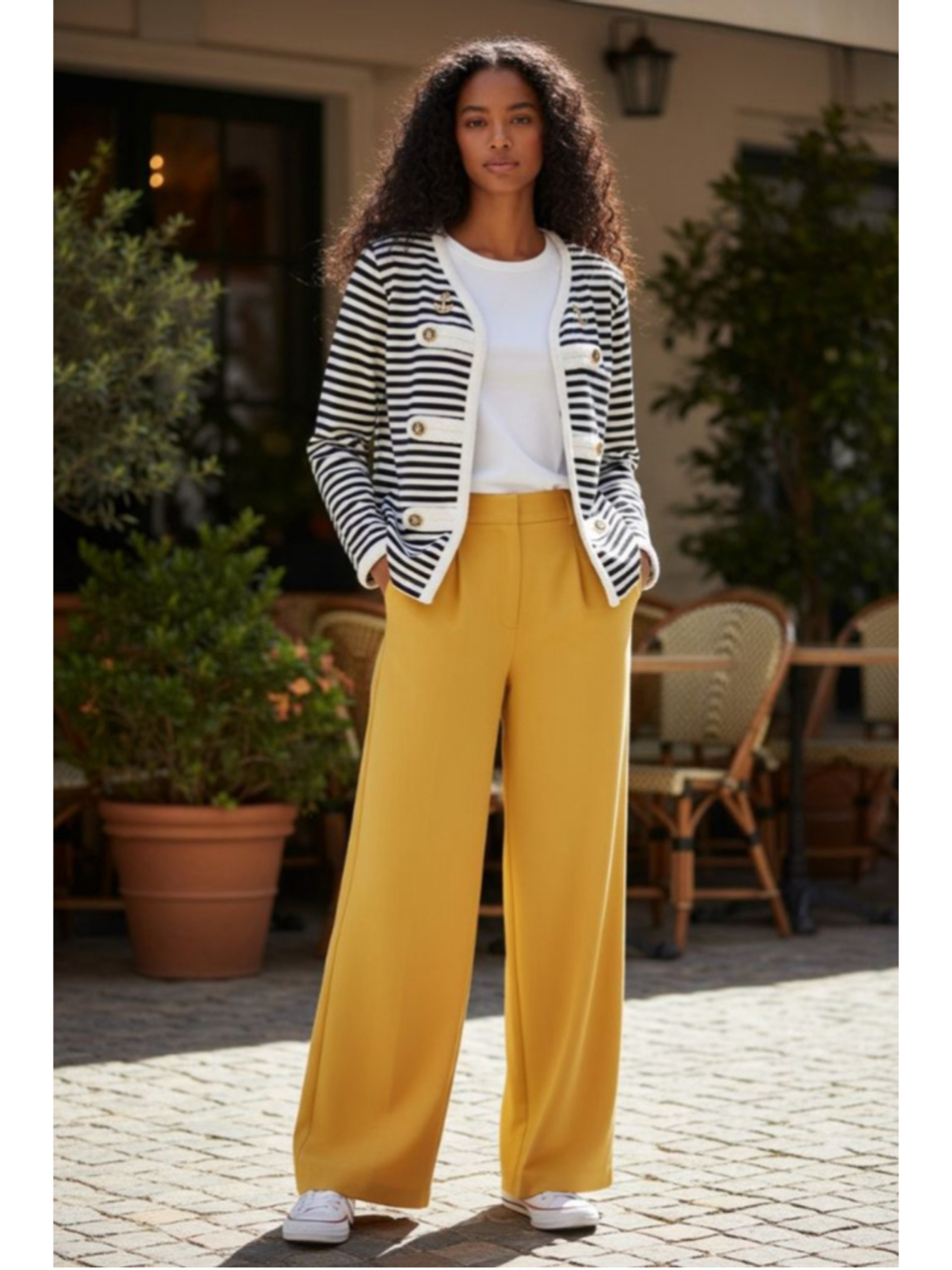Katherine New York Striped Blazer Size M